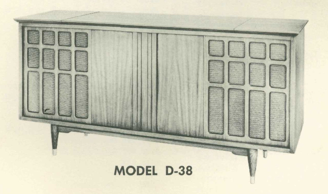 1963 Fisher Diplomat D-38 Console